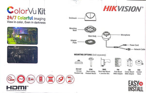 Hikvision IP Security Camera Kit 4 Channel 4K NVR with 4 x 4MP Turret Cameras EKI-K41T44 C