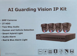 Hikvision Guarding Vision 4ch  IP Security Camera Kit  IP-KIT4642-BR (BLACK)