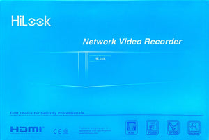 HiLook NVR-104MH-C/4P 4-Channel 4K NVR | 1 SATA interfaces for HDD connection (up to 8 TB capacity per HDD), H.265+ compression