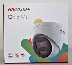 Hikvision ColorVu 4MP H.265+ PoE IP Camera Wide Angle 2.8mm Built-in MicroSD Slot & Built-in Mic