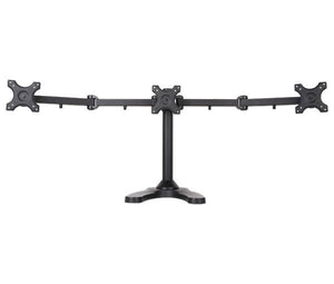 BestMounts Triple Monitor Mount Stand Free Standing Mount Option Supports up to 13-24 inches (BDM-303)