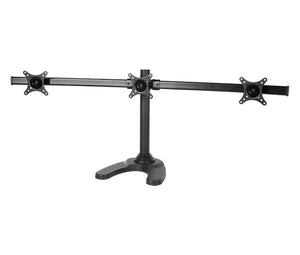 BestMounts Triple Monitor Mount Stand Free Standing Mount Option Supports up to 13-27 inches (BDM-3045)