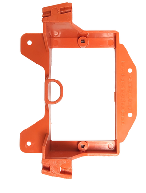 BestMounts - Low Voltage Nail-ON Mounting Bracket 1 Gang LVN1 Multipurpose New Construction – (100 Pack, Orange)