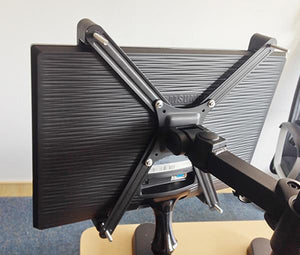 BestMounts VESA Adapter Mount Bracket Kit for Non VESA HP ACER Samsung Dell Asus Monitors 19 to 37 inch VESA 75x75 and VESA 100x100, Black (BNVKIT-15)