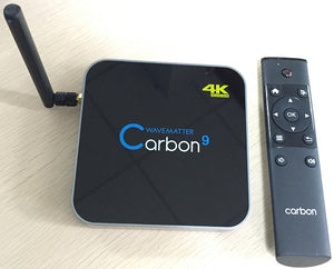 WaveMatter CARBON 9 Android TV BOX - QUAD-CORE, 4K, 2GB RAM, 16GB STORAGE, KODI,802.11ac Dual band wifi