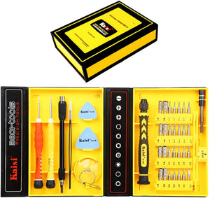 TOOL-KS-3801 Kaisi 38-Piece Magnetic Screwdriver Set Precision Toolkit – Electronics, Cellphone, Computer, Laptops & Tablets Repair Kit