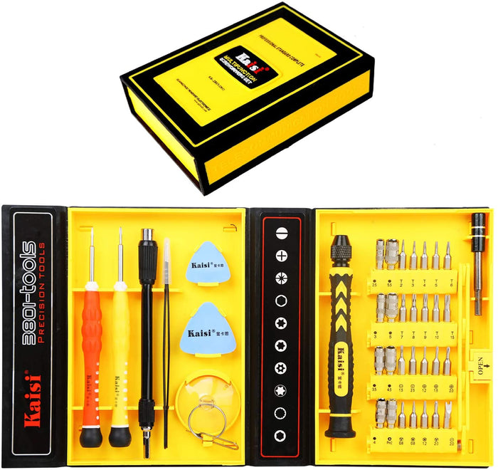 TOOL-KS-3801 Kaisi 38-Piece Magnetic Screwdriver Set Precision Toolkit – Electronics, Cellphone, Computer, Laptops & Tablets Repair Kit