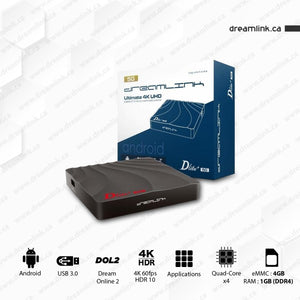 DREAMLINK D-LITE + Android IPTV WiFi 4K box
