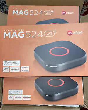 INFOMIR MAG 524w3 4K WIFI SET TOP BOX  ( 1 BOX 10 UNITS )