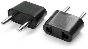 North American to European Plug Adapter (non-grounded)