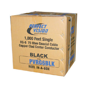 PerfectVision PVRG6BLK RG6 Coaxial Cable (1000 ft/300 m Box - Black)