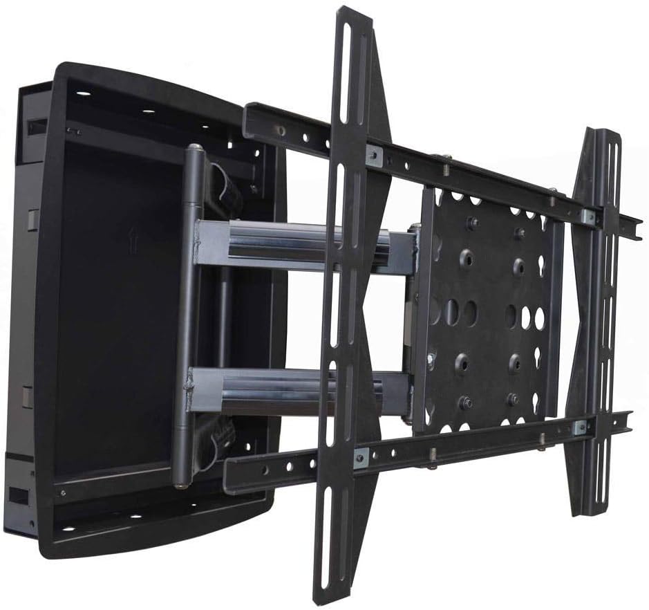 Best Mounts Recessed Full-Motion Articulating TV Wall Mount Bracket For TVs 42in to 75 in | Max Weight 135 lbs, VESA Patterns Up to 600x400 ( B-60)