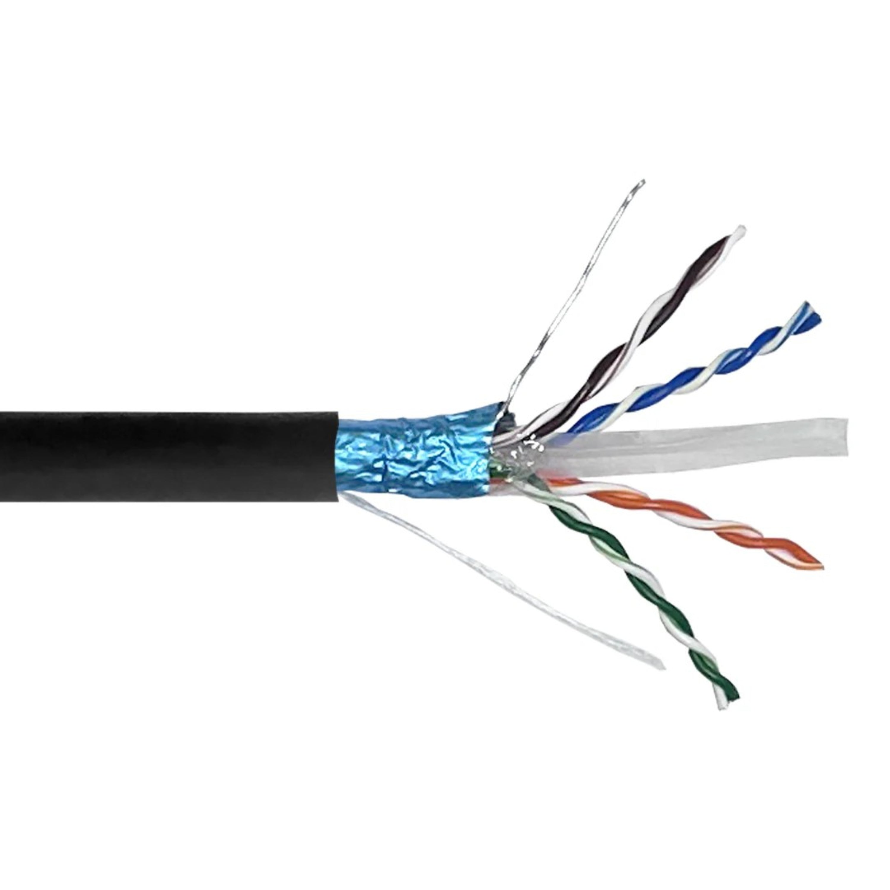 CAT6 550MHz F/UTP Riser Cable, 23AWG Solid Copper – 1000ft