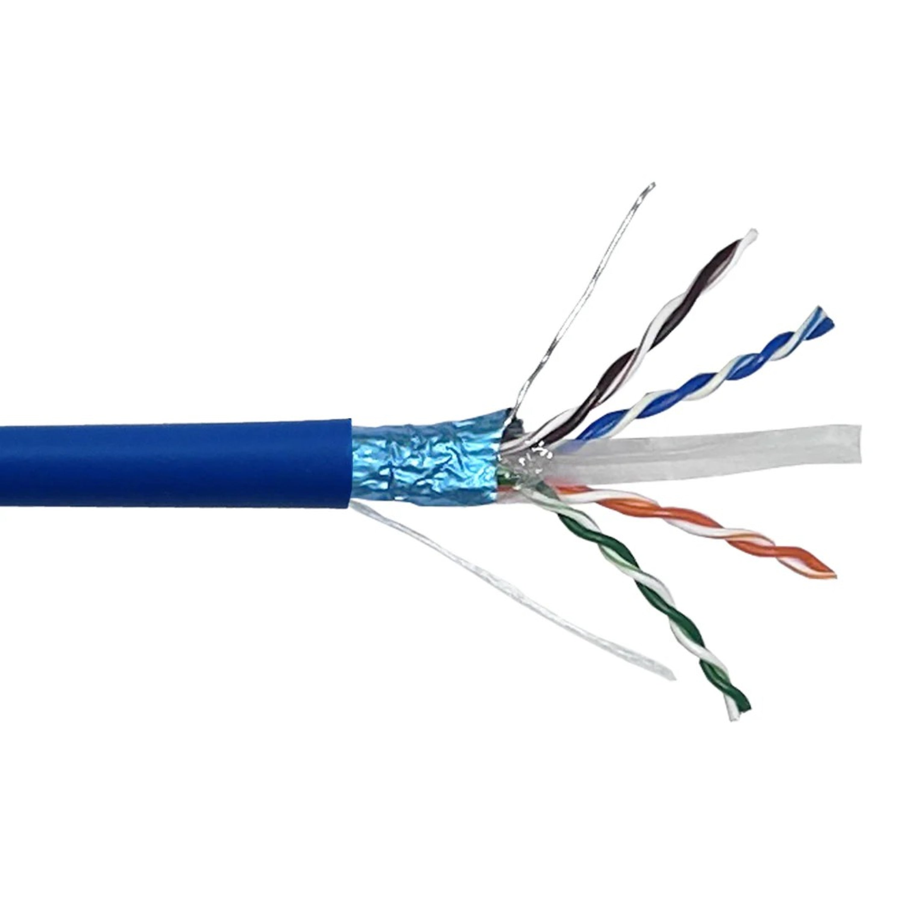 CAT6 550MHz F/UTP Riser Cable, 23AWG Solid Copper – 1000ft