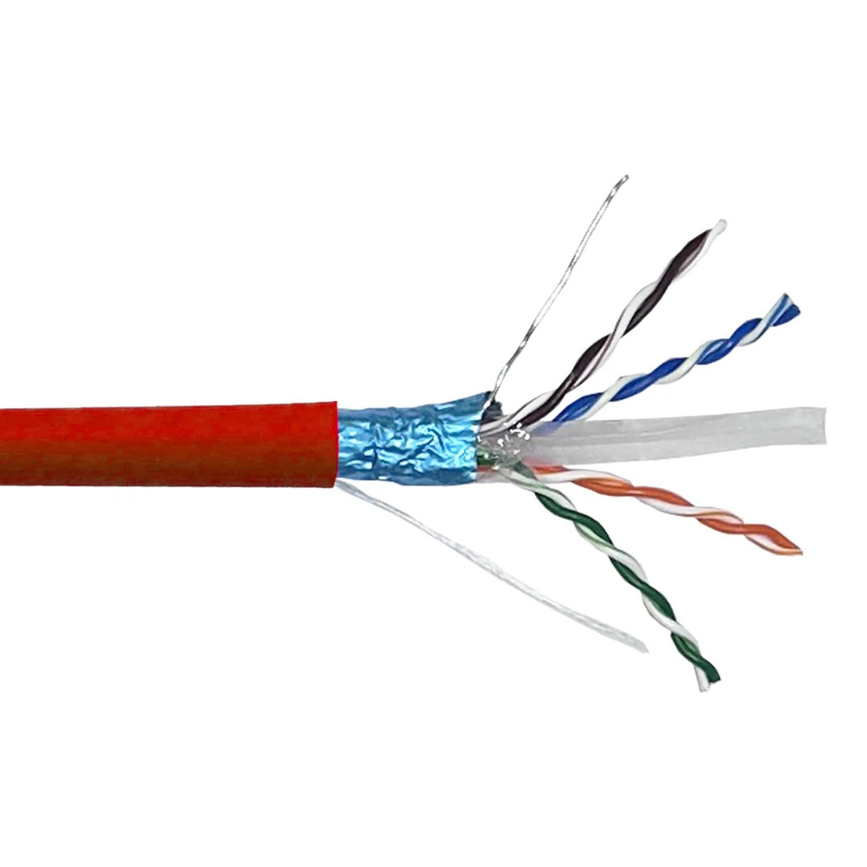 CAT6 550MHz F/UTP Riser Cable, 23AWG Solid Copper – 1000ft