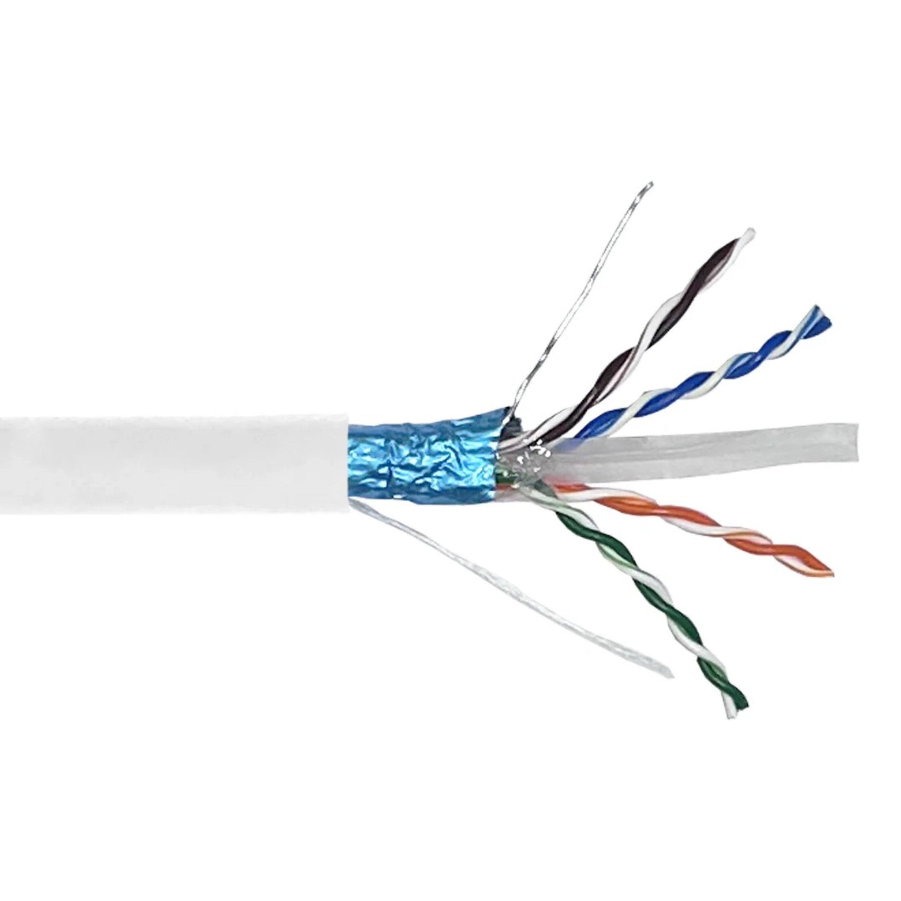 CAT6 550MHz F/UTP Riser Cable, 23AWG Solid Copper – 1000ft