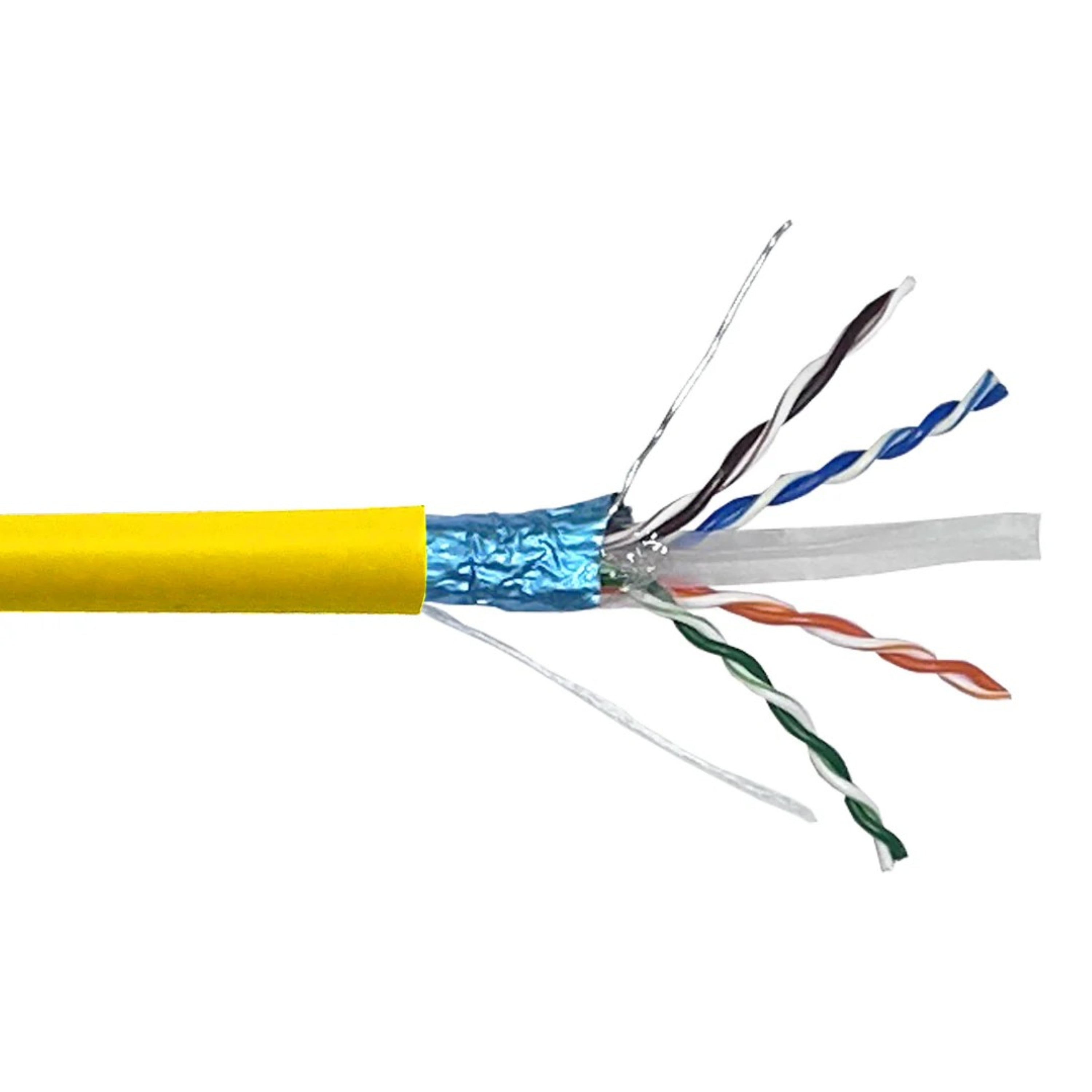 CAT6 550MHz F/UTP Riser Cable, 23AWG Solid Copper – 1000ft