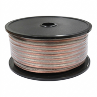 10 Gauge Speaker Wire 150FT Roll – Clear PVC Jacket with Silver & Gold Conductors