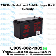 12V 7Ah Sealed Lead Acid Battery – Rechargeable SLA AGM Battery for Fire & Security Systems