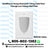 BestMounts Scoop (Outward) 1-Gang Cable Pass-Through Low Voltage Wall Plate | BWPON1