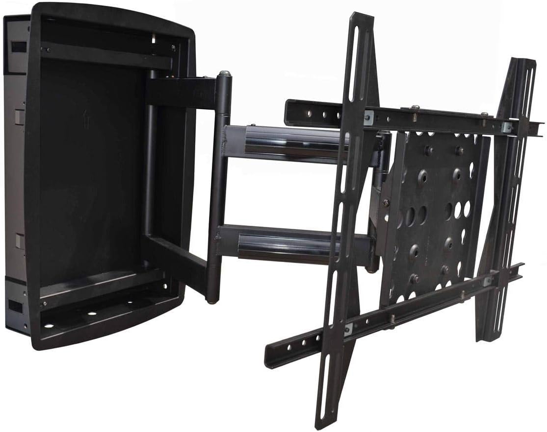 Best Mounts Recessed Full-Motion Articulating TV Wall Mount Bracket For TVs 42in to 75 in | Max Weight 135 lbs, VESA Patterns Up to 600x400 ( B-60)