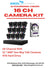 16 Channel AI Guarding Vision Color Security Kit | 12 x 6MP Two-Way Audio Cameras & 4TB HDD