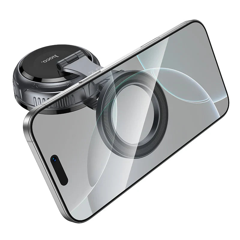 Magnetic Car Phone Holder with Suction Cup | 360° Rotating MagSafe Mount for Windshield & Dashboard