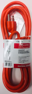3-Prong Electrical Extension Cord (Indoor/Outdoor, cUL Certified) – Multiple Lengths