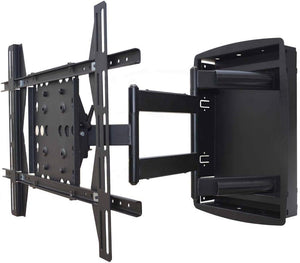 Best Mounts Recessed Full-Motion Articulating TV Wall Mount Bracket For TVs 42in to 75 in | Max Weight 135 lbs, VESA Patterns Up to 600x400 ( B-60)