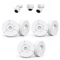6 Pack PFA130-E Security Camera Junction Box (ABS) for Indoor & Outdoor Surveillance Camera - Security Camera Mount Bracket Waterproof Universal Camera Mount for Dome, Turret & Bullet Cameras