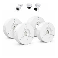 4 Pack PFA130-E Security Camera Junction Box (ABS) for Indoor & Outdoor Surveillance Camera - Security Camera Mount Bracket Waterproof Universal Camera Mount for Dome, Turret & Bullet Cameras (White)