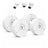 4 Pack PFA130-E Security Camera Junction Box (ABS) for Indoor & Outdoor Surveillance Camera - Security Camera Mount Bracket Waterproof Universal Camera Mount for Dome, Turret & Bullet Cameras (White)