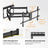 LPA84-486XL Extra Long Arm Full-Motion TV Wall Mount for most 43"-90" TVs
