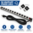 12 Outlet Surge Protector, Power Bar, Power Strip with 6 Feet Cord 125V/15A, Certified UL cULus