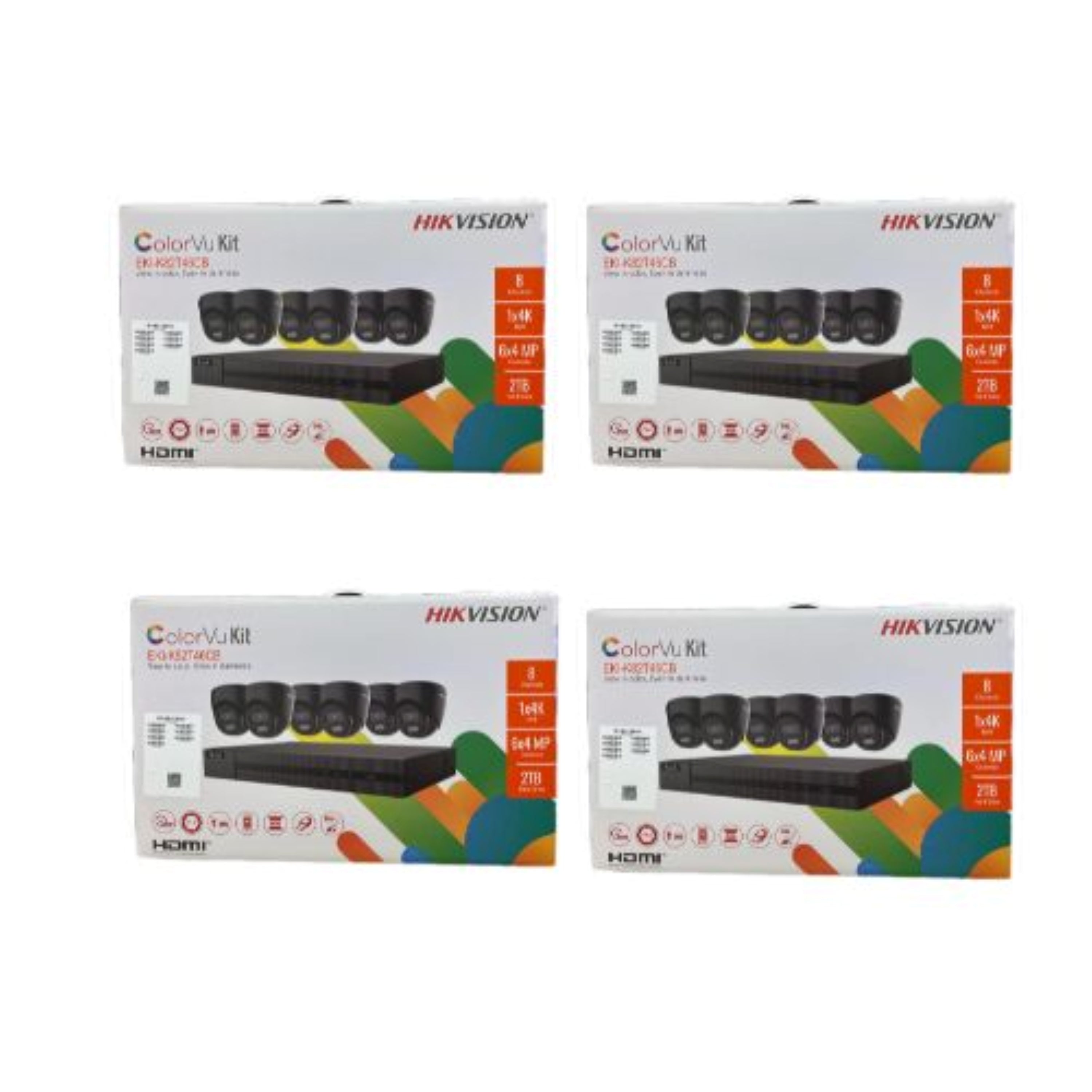 Hikvision ColorVu 6 Camera 4MP Outdoor Security System | 8 Channel 4K NVR | EKI-K82T46C | USA & Canada