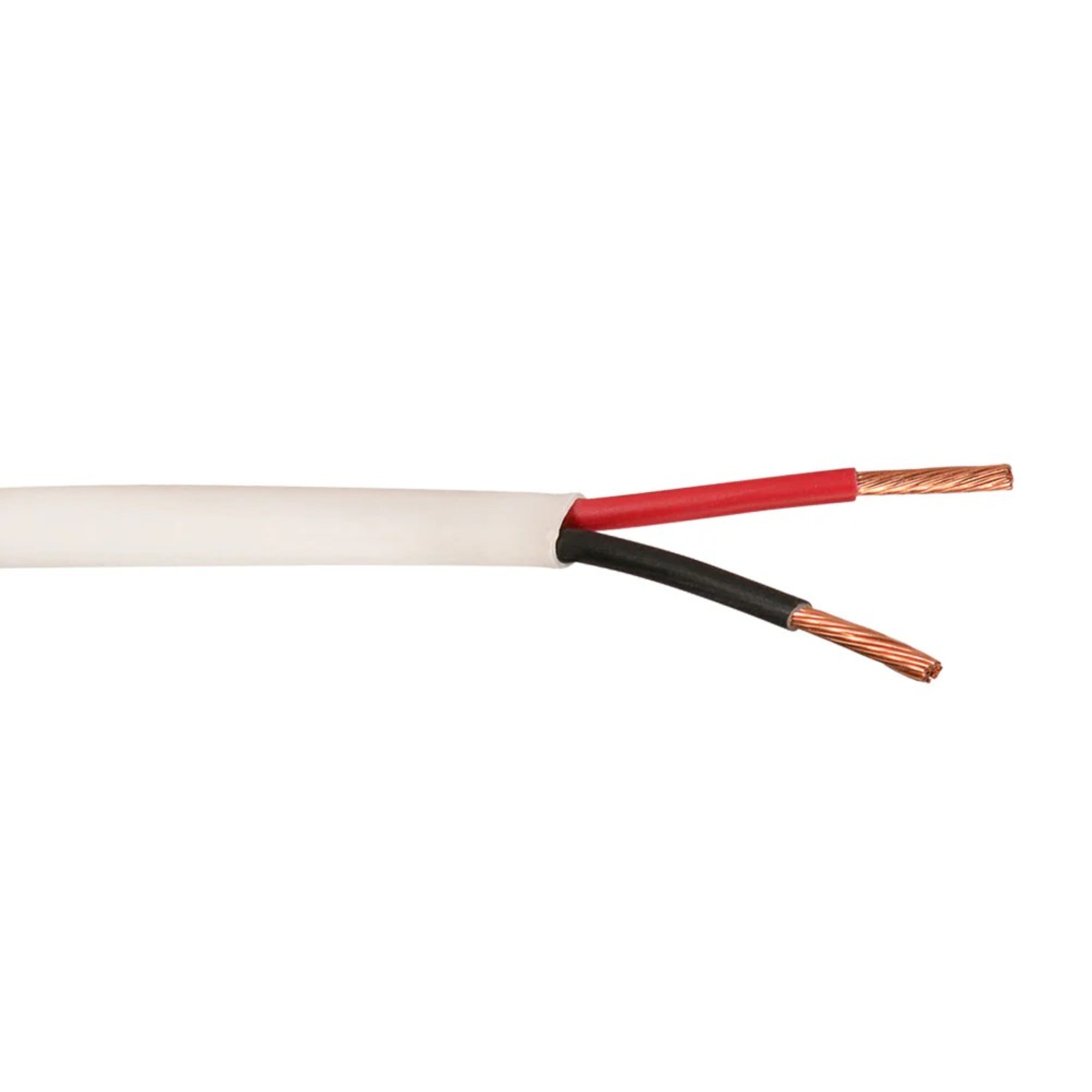 16AWG 2-Conductor In-Wall Speaker Cable, OFC, CMR Riser Rated, White, 500ft