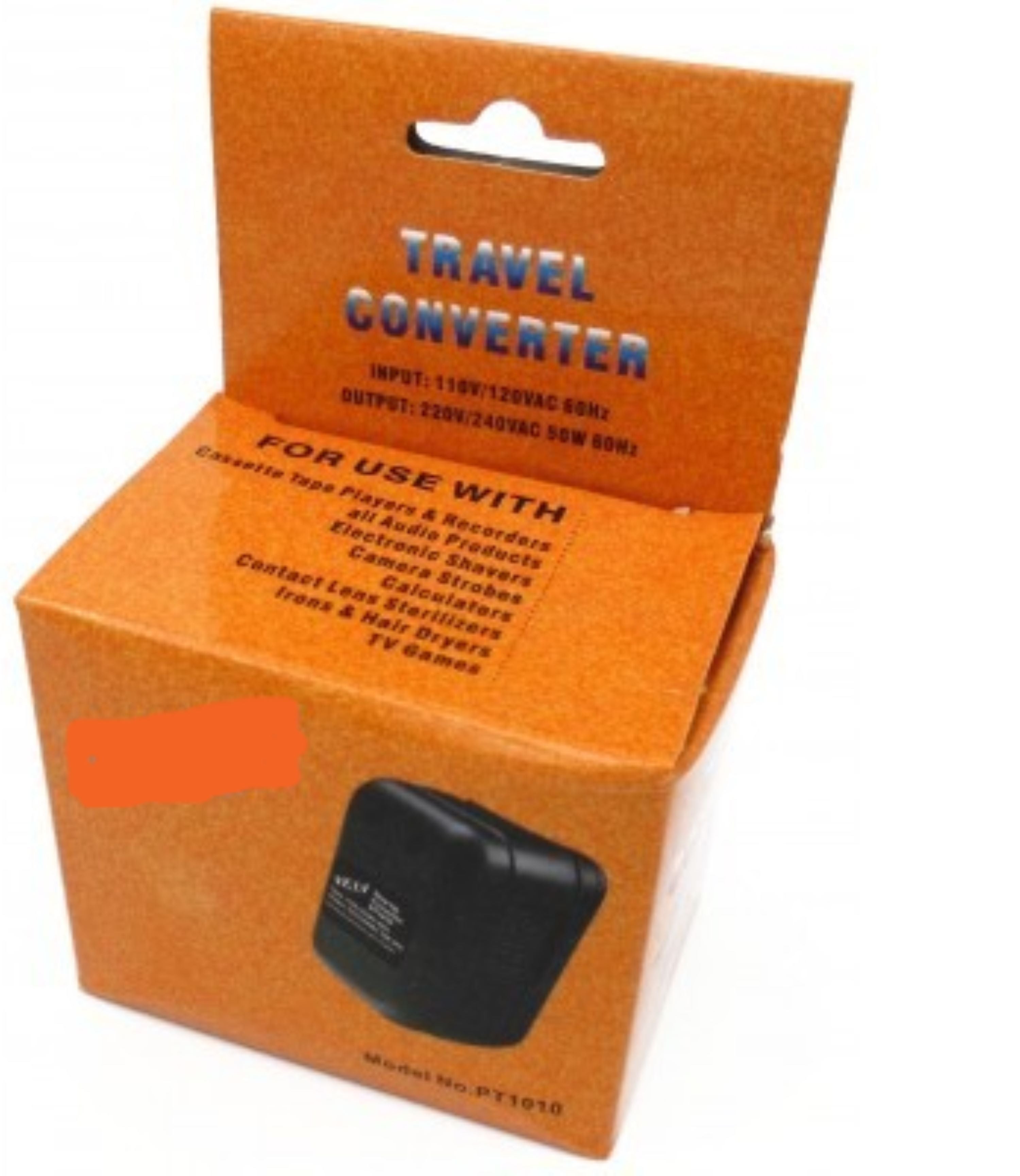 50 Watt Travel Voltage Converter (Step Up -- 110V Electricity / 220V Device)  50W (Step Up)