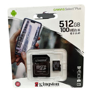 512GB SDXC Memory Card, Up to 100MB/s, Class 10, UHS-I, U3, A1