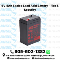 6V 4Ah Sealed Lead Acid Battery – Rechargeable SLA AGM Battery for Backup & Security Systems