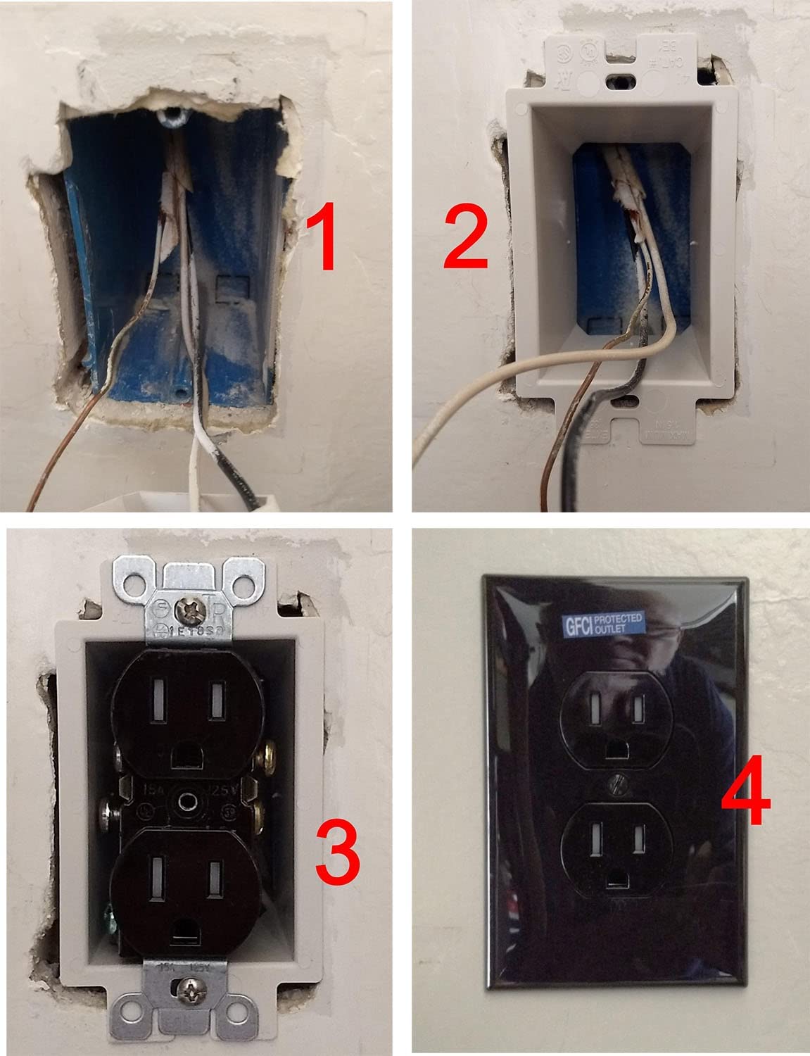 Arlington BE1-5 Electrical Outlet Box Extender, 1-Gang, White 5 pack