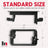BestMounts - in Wall Cable Management Kit -Recessed Wall Plate Cable Pass Through Pair with Single Gang Low Voltage Mounting Bracket Black- TV Cord Hider for Wall Mounted TV ETL Listed(2-Pack, White)