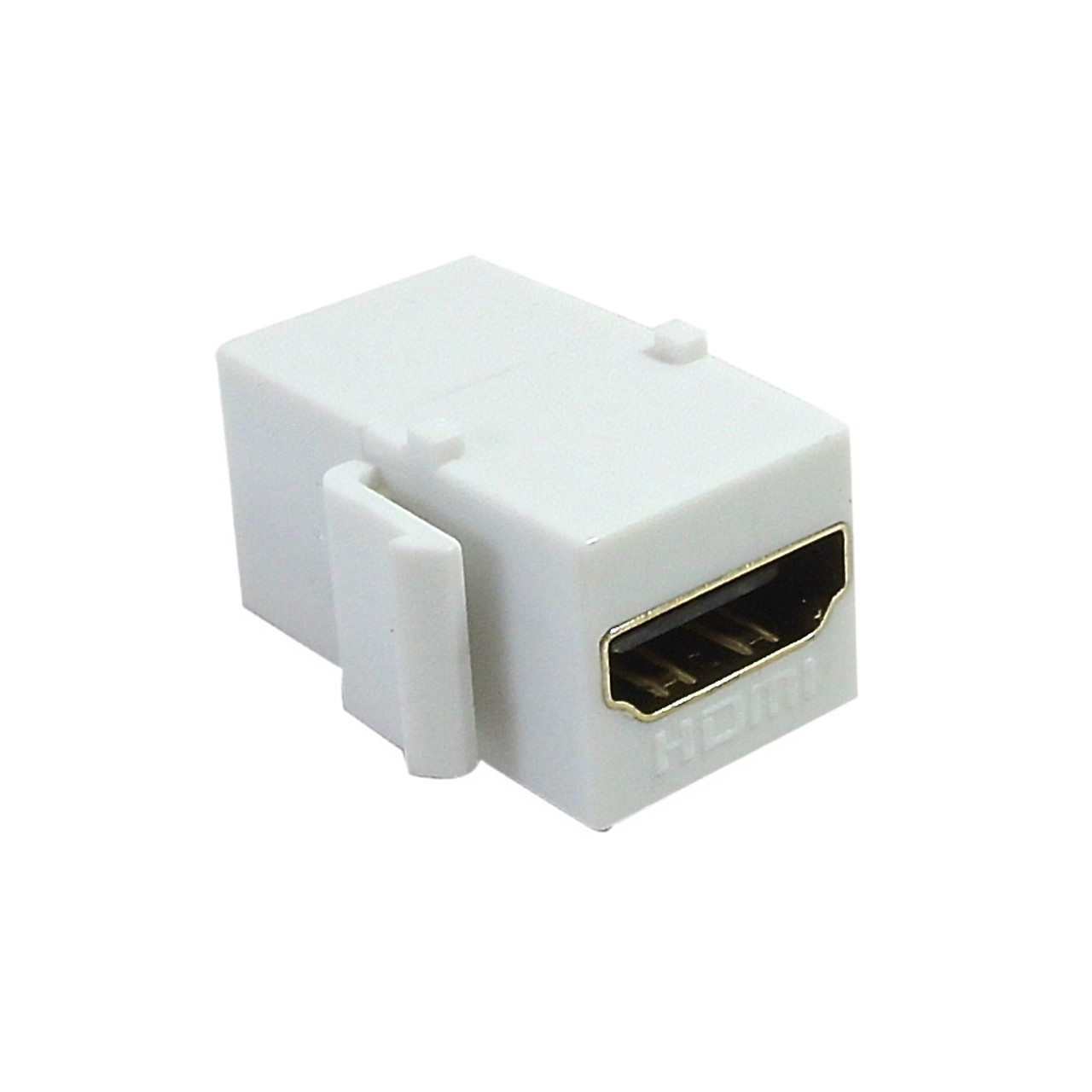 HDMI Female/Female Keystone Wall Plate Insert – WHITE / BLACK