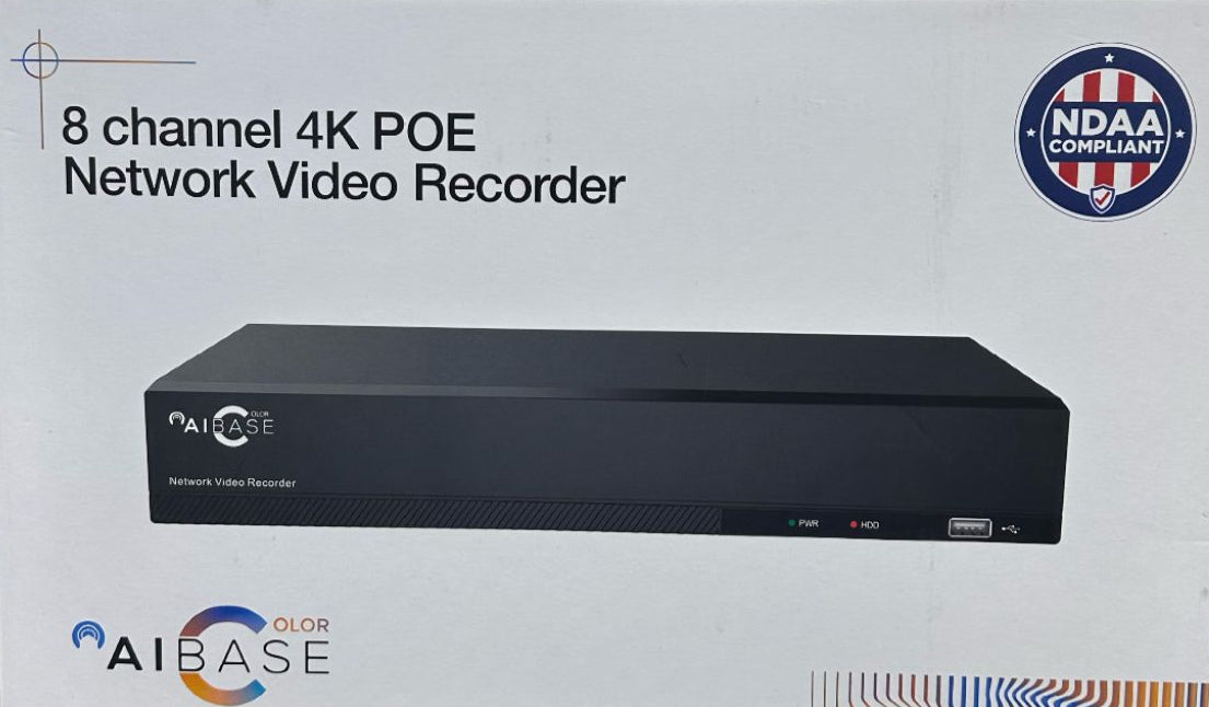 8‑Channel POE AI Network Video Recorder | 4K NVR with 8‑Port POE & AI Analytics (NVR‑3108‑8P‑AI)