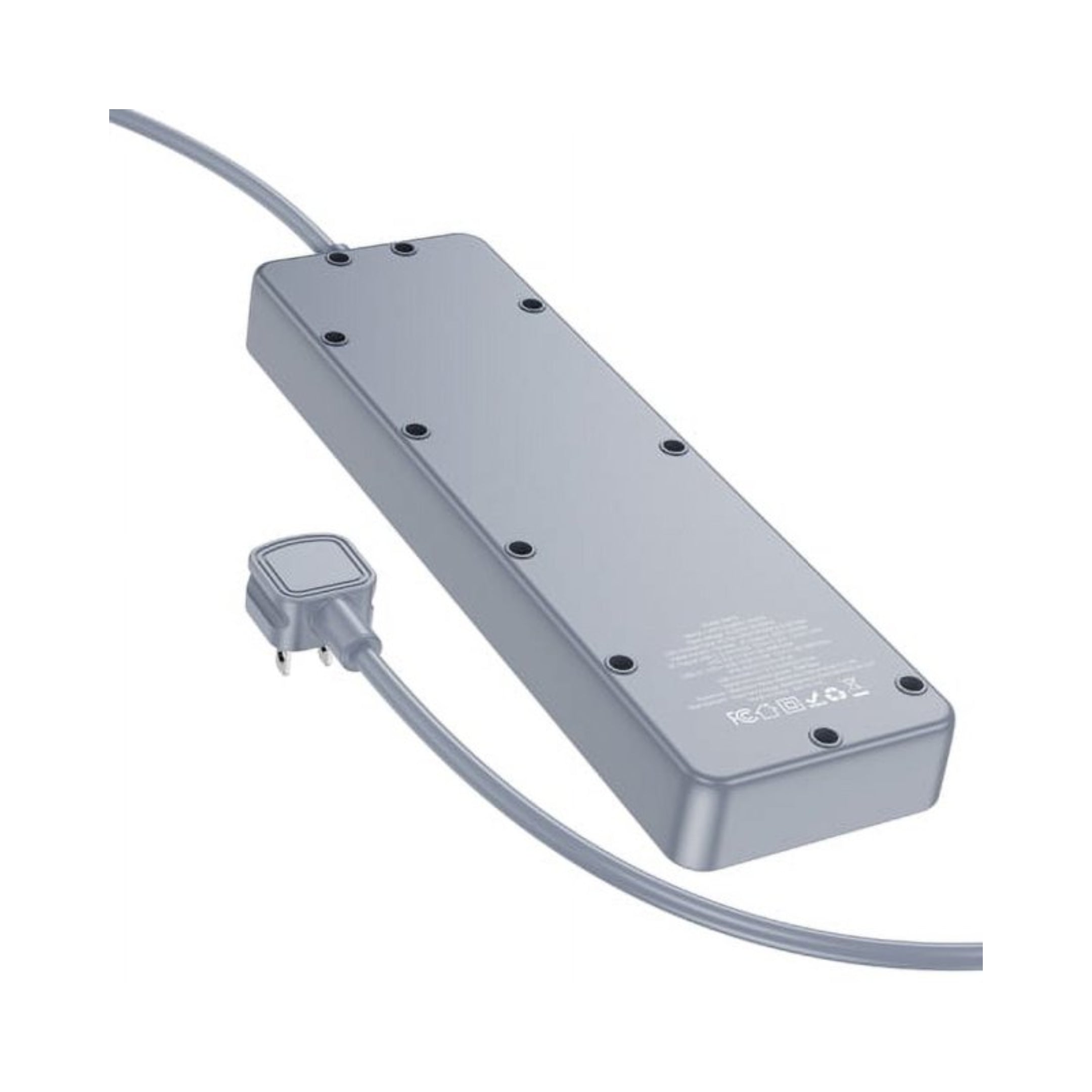 Borofone BAC5 Multifunctional Power Strip – 5 AC Outlets, USB-C + 3 USB-A, 20W USB Charging