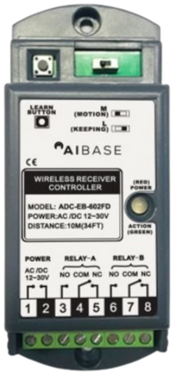 Dual Relay Wireless Receiver with 2 Outputs | ADC-EB-602FD
