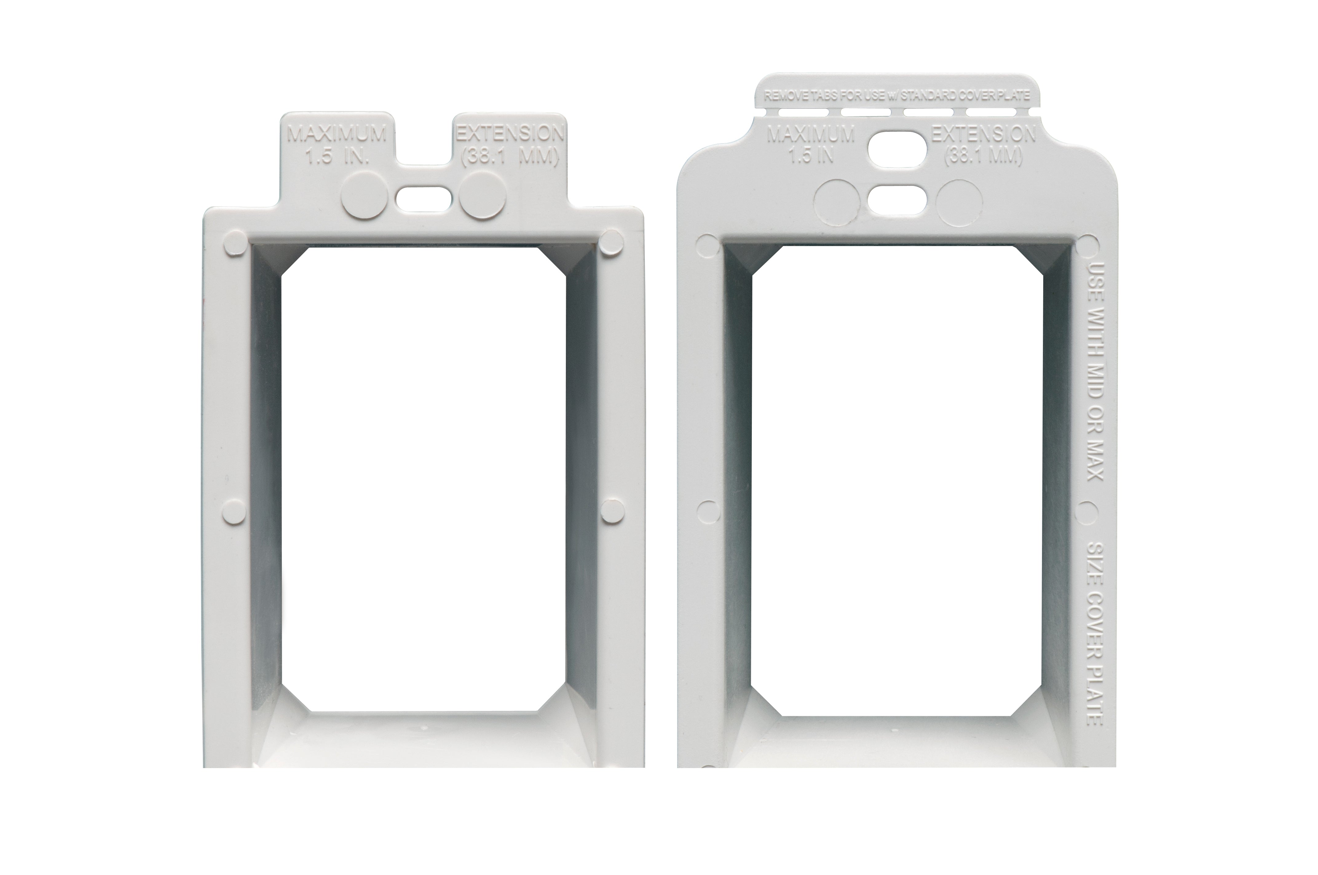 Arlington BE1-5 Electrical Outlet Box Extender, 1-Gang, White 5 pack