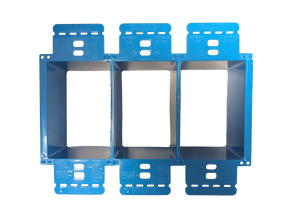 Electrical Power Outlet Box Extender - Receptacle Outlet Box Extender, Electrical Outlet Extender for Electrical Box and Electrical Outlet Switches, ETL Listed -  Single Gang  10-Pack Blue