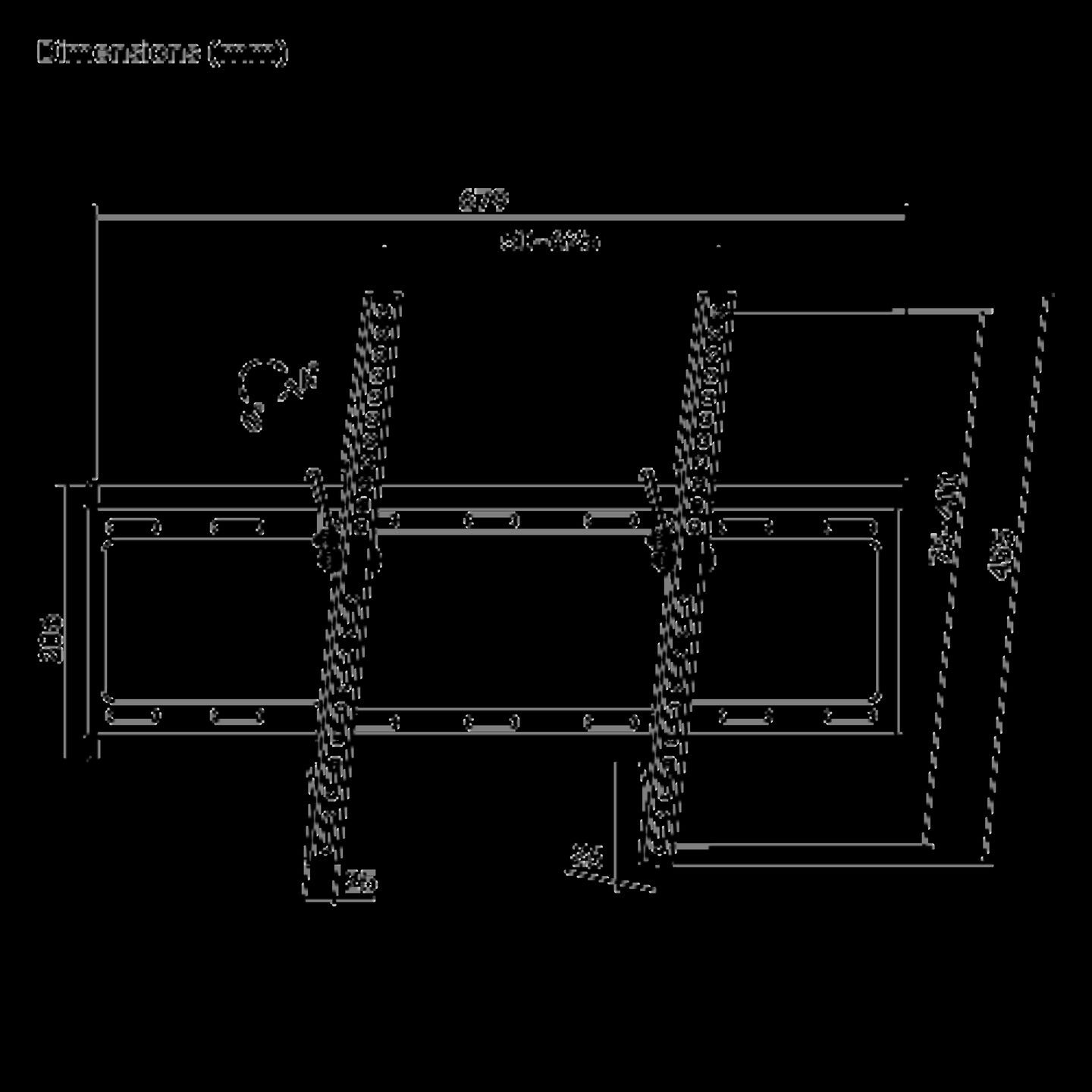 LP34-46T Economy Low Profile Tilt TV Wall Mount For most 37’’-70’’ LED, LCD flat panel TVs