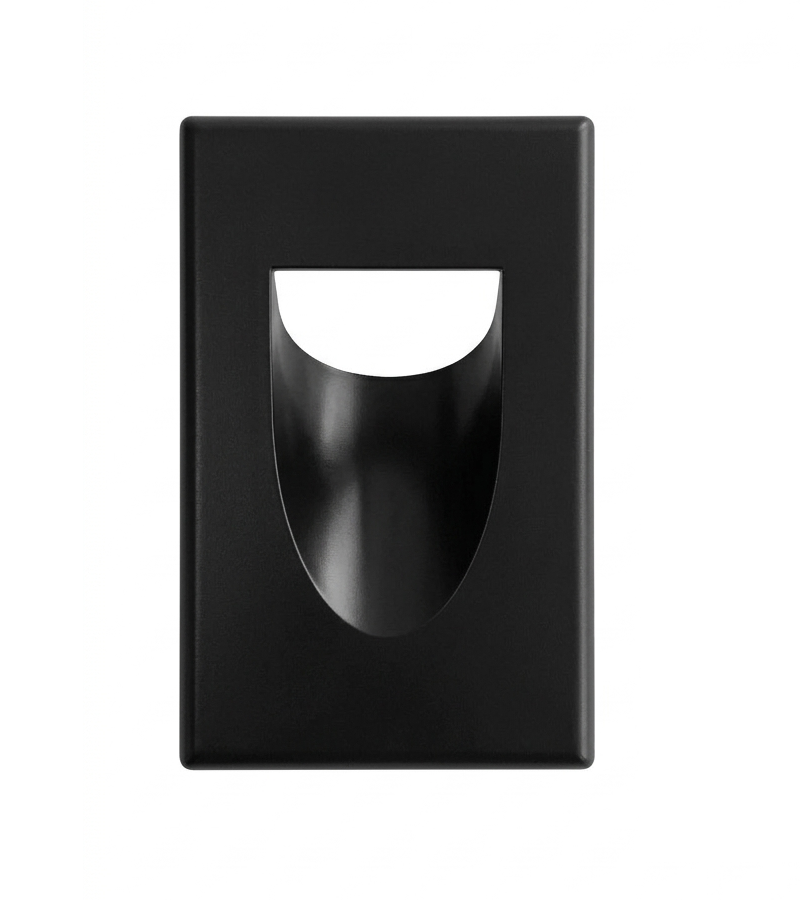 Best Mounts Combo Recessed (Inaward) 1-Gang Cable Pass-Through Wall Plate with Drywall Retrofit Mounting Bracket | BLVINS1