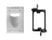 Best Mounts Combo Recessed (Inaward) 1-Gang Cable Pass-Through Wall Plate with Drywall Retrofit Mounting Bracket | BLVINS1